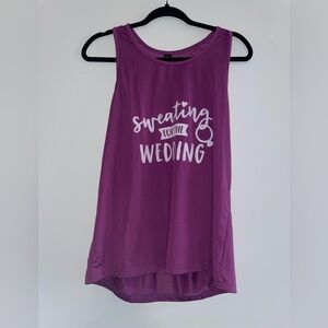 Miss To Mrs Workout Tank - "Sweating for the Wedding"
